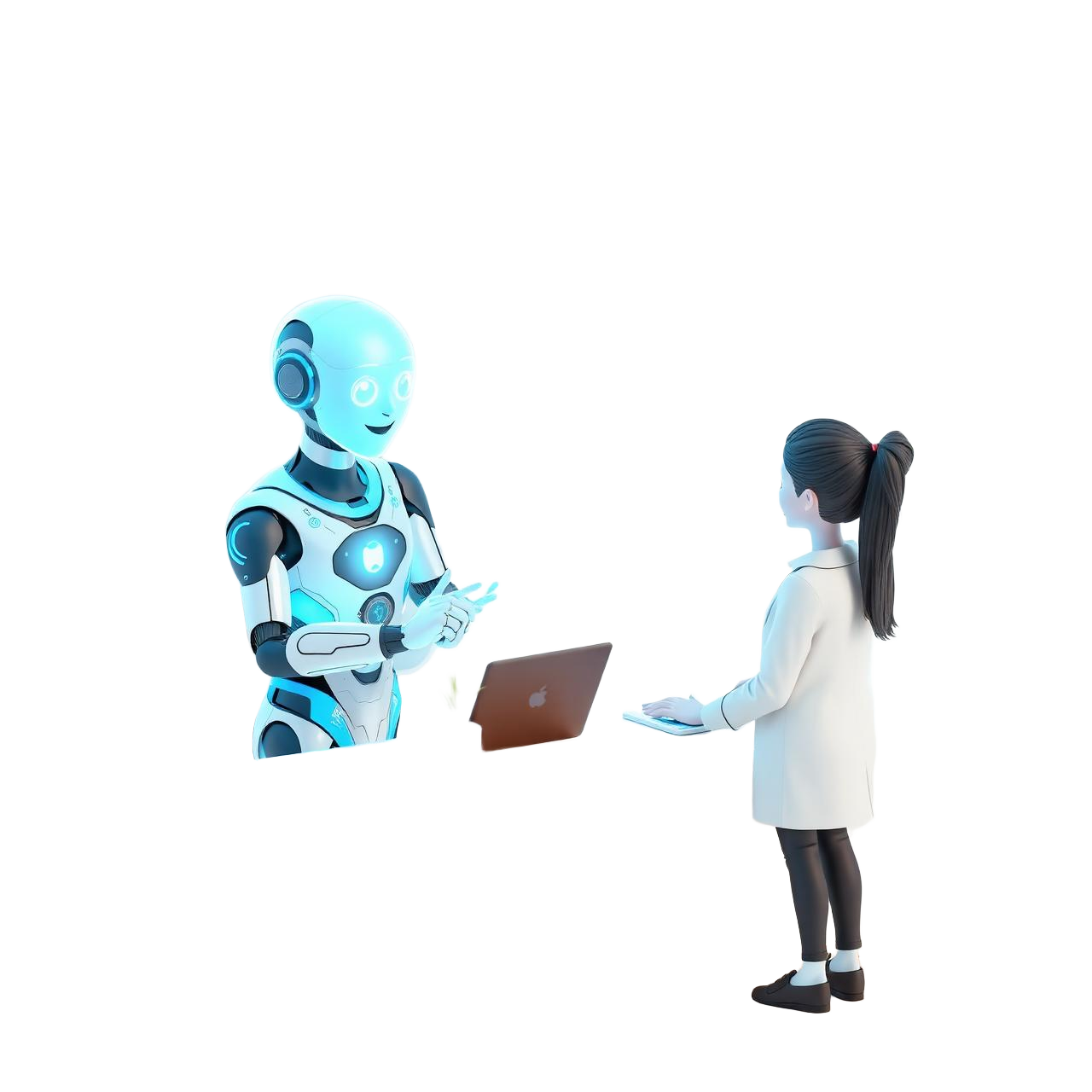 AI assistant helping a local business owner